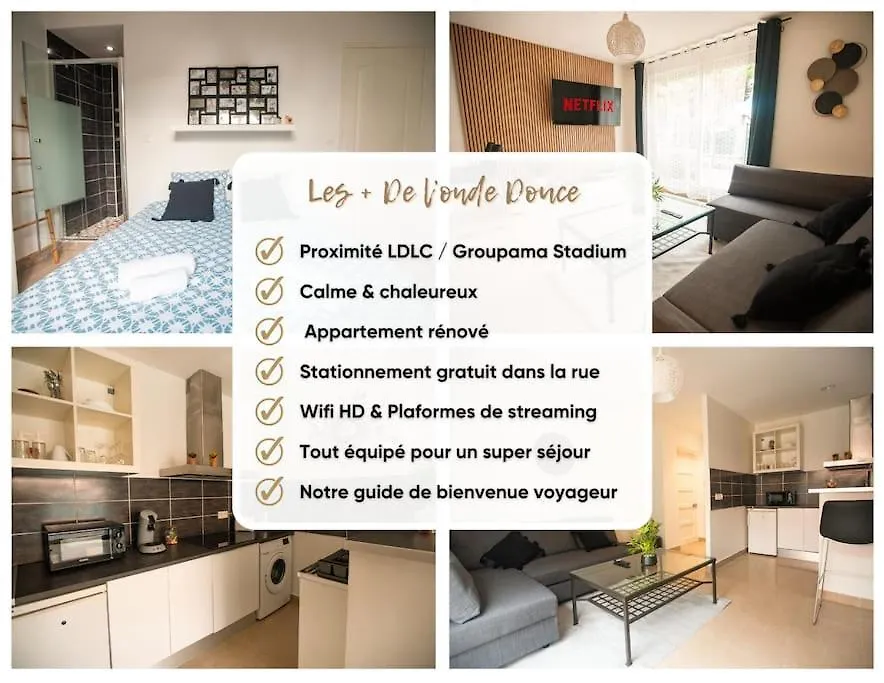 Ferienwohnung L'Onde Douce - T2 Cosy - Proximite Tram T3 & T7 Décines-Charpieu 0*,  Frankreich