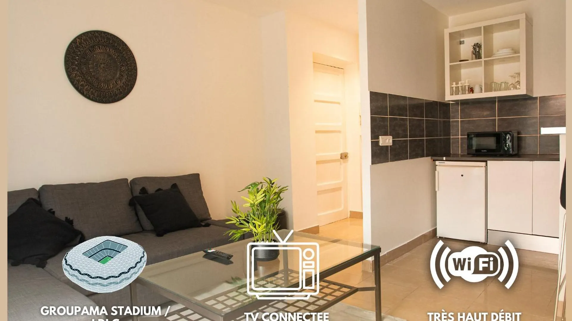 Ferienwohnung L'Onde Douce - T2 Cosy - Proximite Tram T3 & T7 Décines-Charpieu